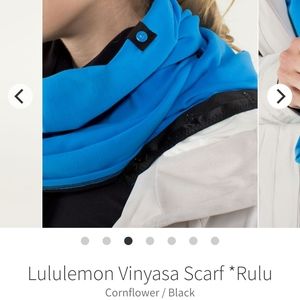 Lululemon-Rulu Vinyasa Scarf-NWT-Cornflower/Black